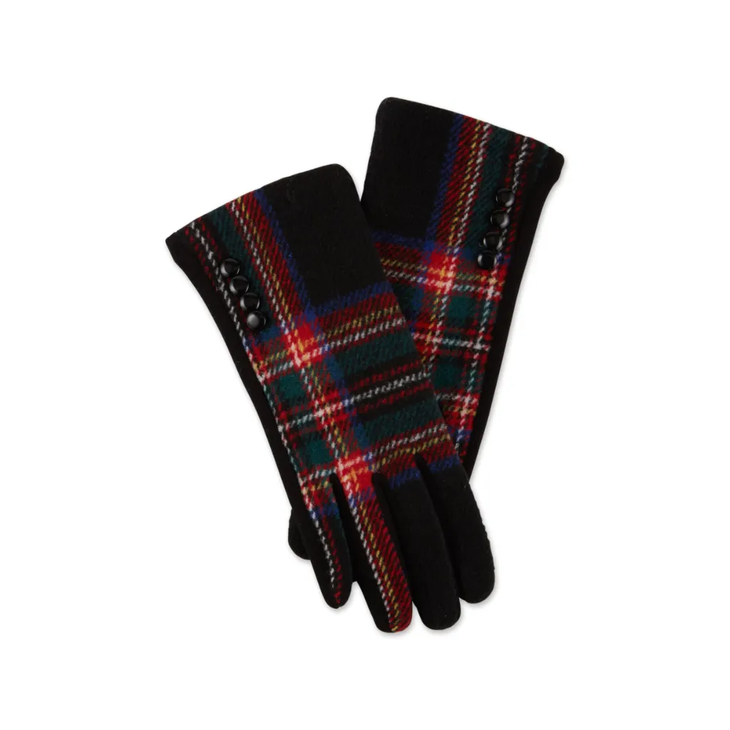 Daphanie Plaid Gloves - Womens