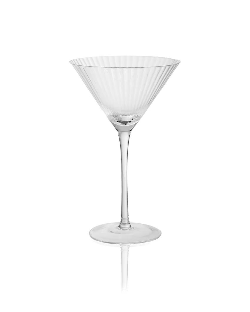 Elegant Martini GlassGerman Crystal with Gift Box | Set Of 4