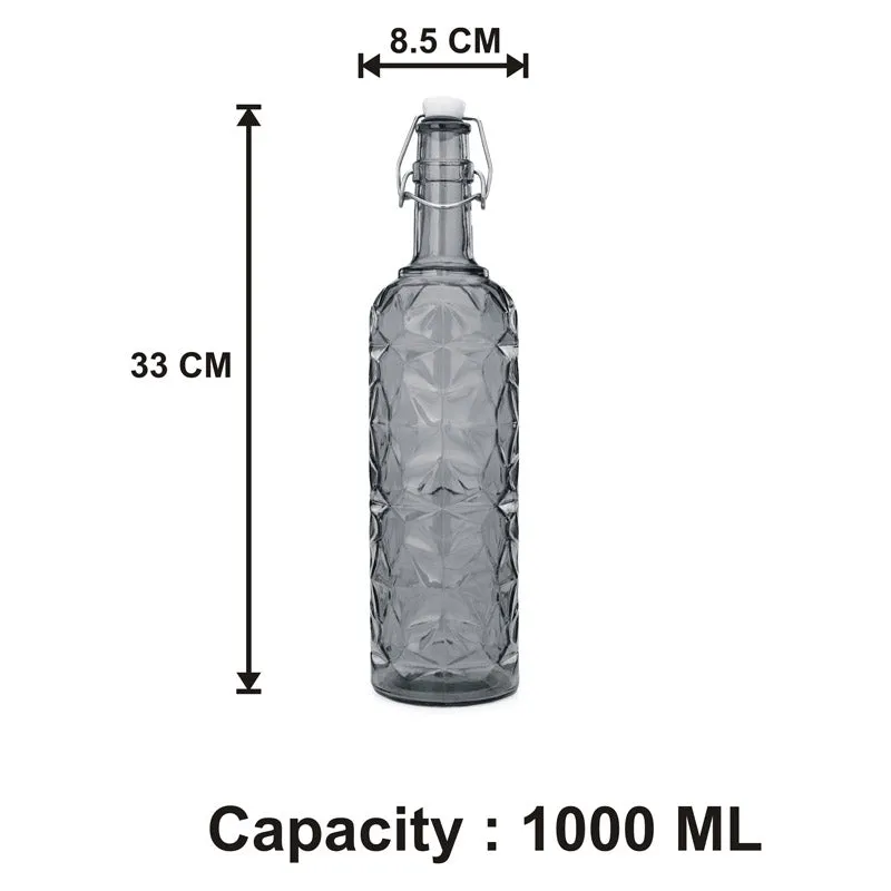 Hart 1000 ML Water Bottle With 300 ML Glass - Five Piece Set