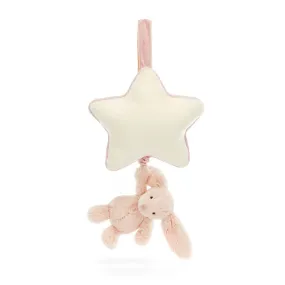 Jellycat Baby Musical Pull - Bashful Blush Bunny 11.8in x 7.9in x 2.4in