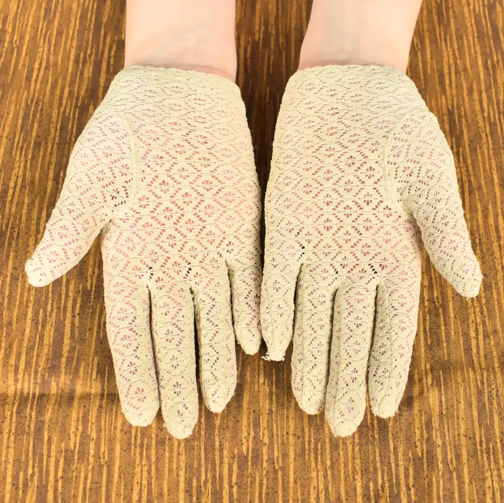 Lace Beige Gloves