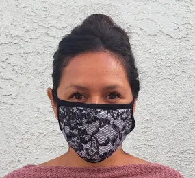 Lace Print Cloth Face Mask