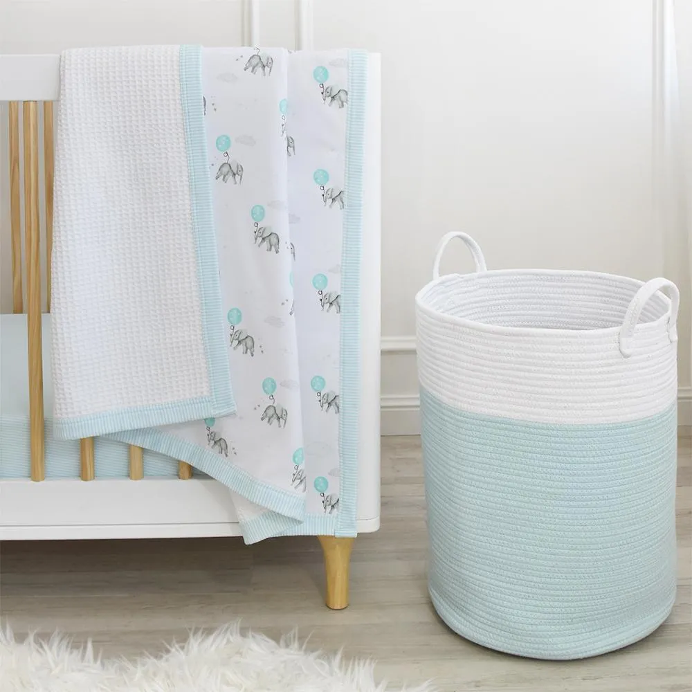 Living Textiles Waffle Jersey Cot Blanket