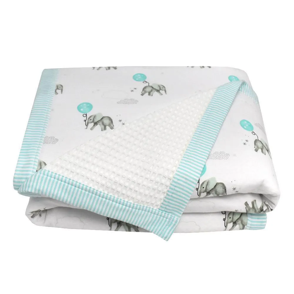 Living Textiles Waffle Jersey Cot Blanket