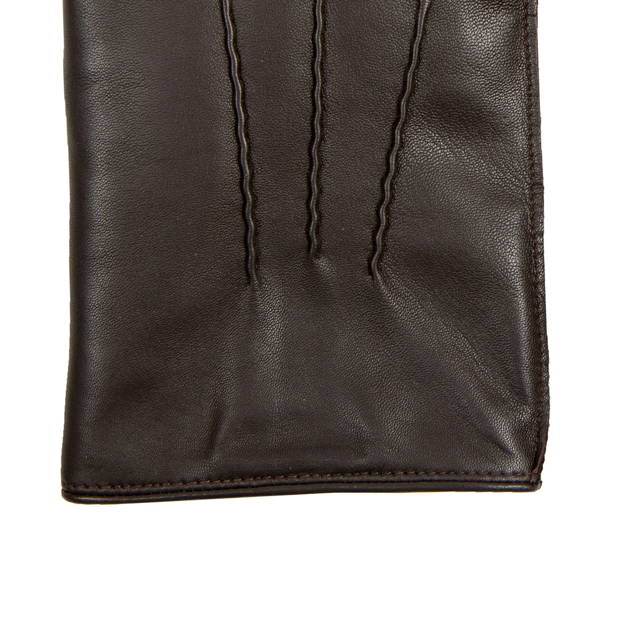 Men's Heritage Three-Point Fur-Lined Leather Gloves