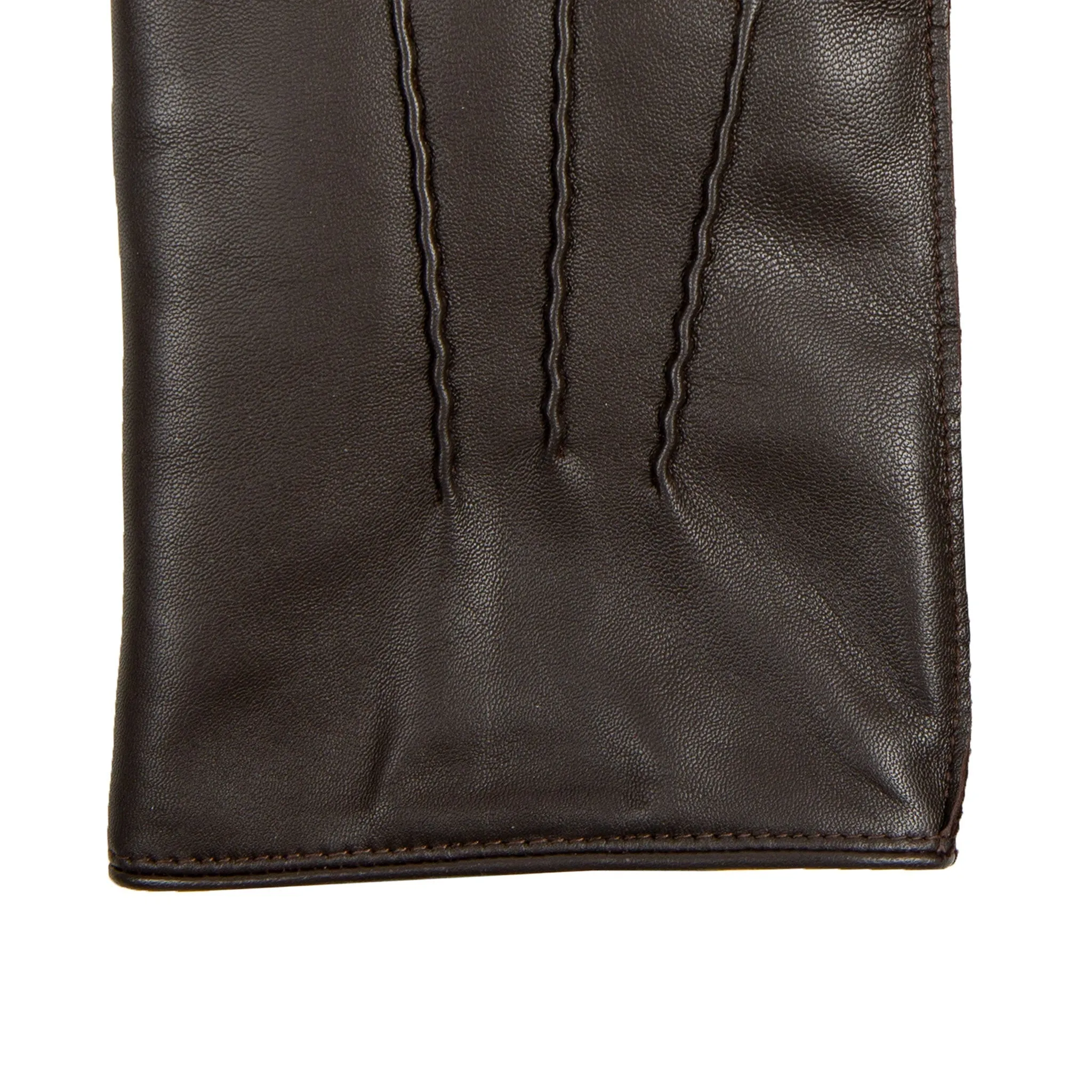 Men's Heritage Three-Point Fur-Lined Leather Gloves