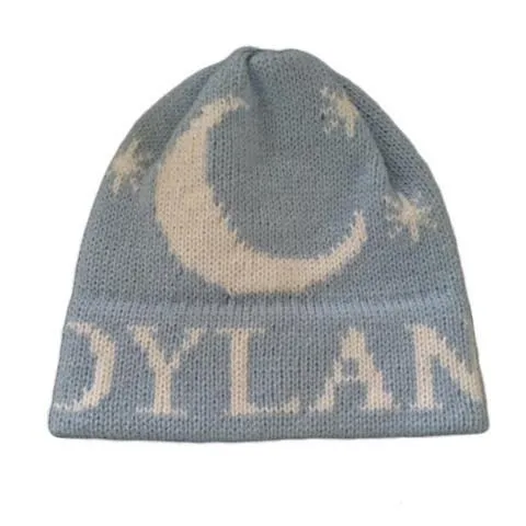 Moon & Stars Personalized Knit Hat