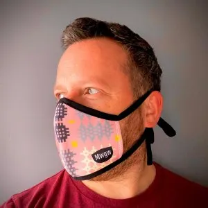 Mwgw Face Mask - Pink Tapestry