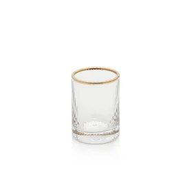 Optic Shot Glass with Gold Rim