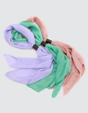 Pastel Wave Fashion Scarf Set of 3