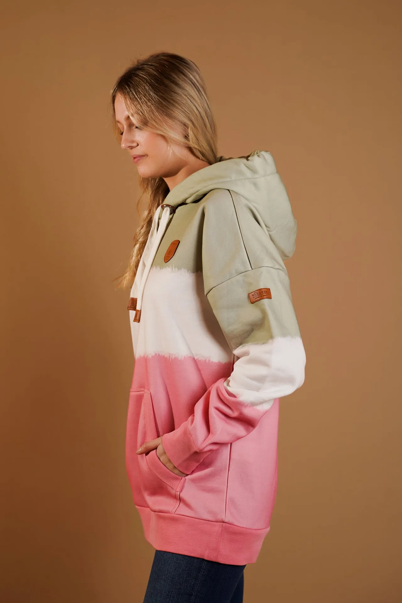 Patty Aloe/Blush Dip Dye Hoodie