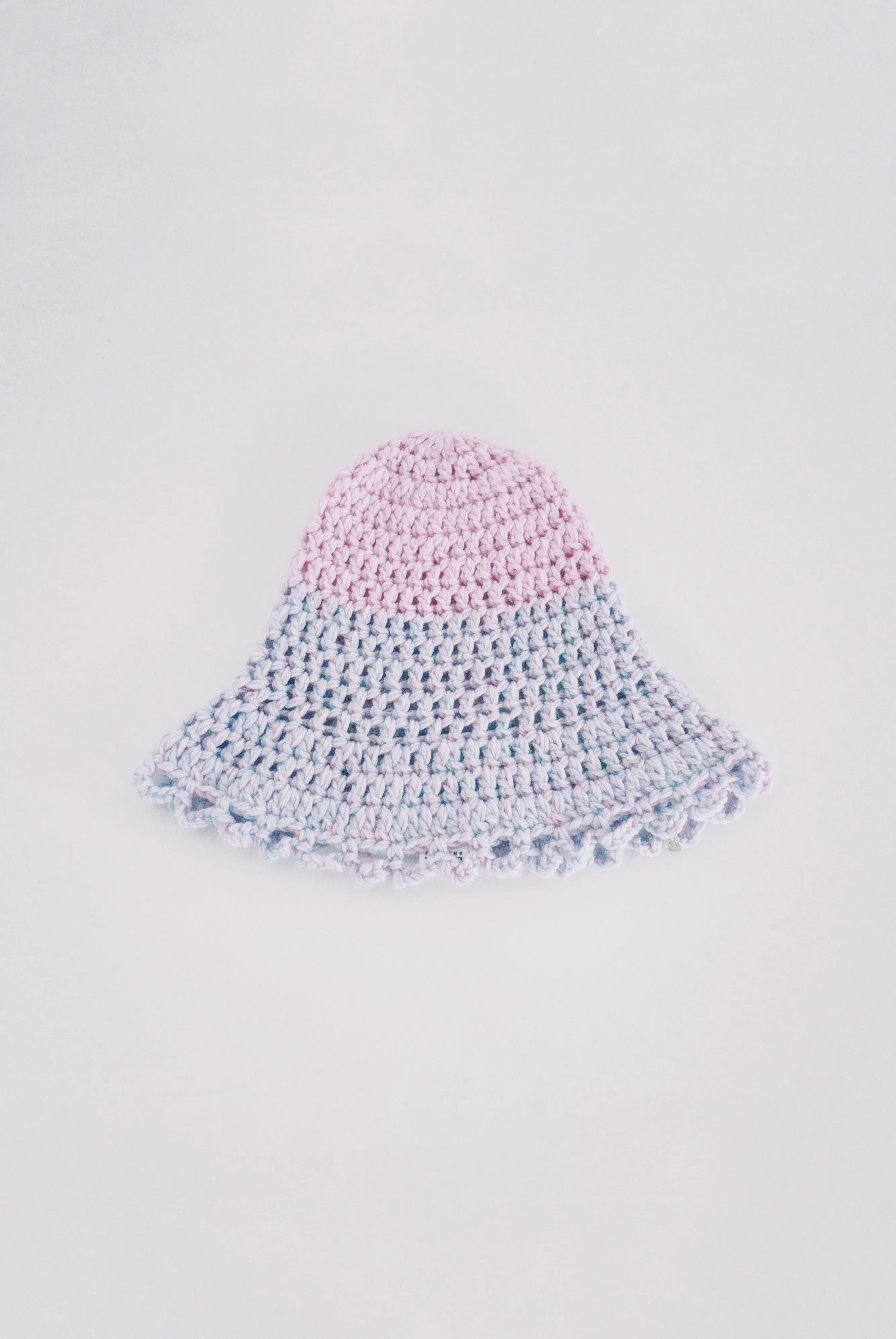 Pink and Blue Crochet Hat