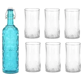 Rafferty 1000 ML Water Bottle With 300 ML Glass - Seven Piece Set