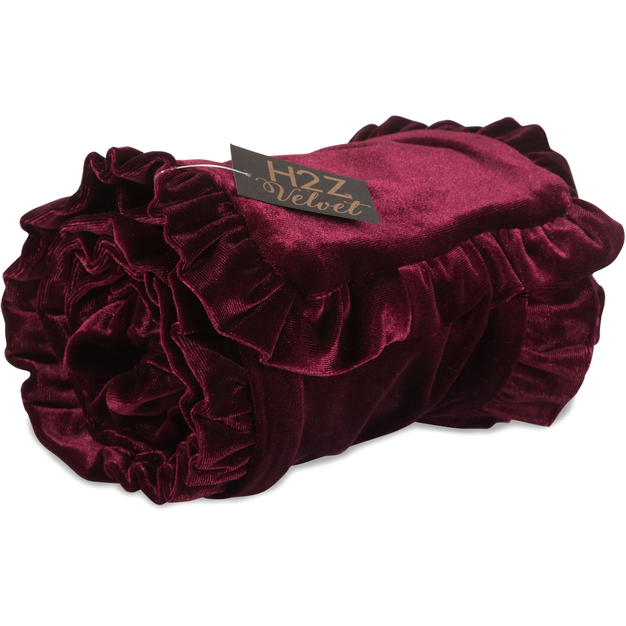 Ruffled Velvet Scarf