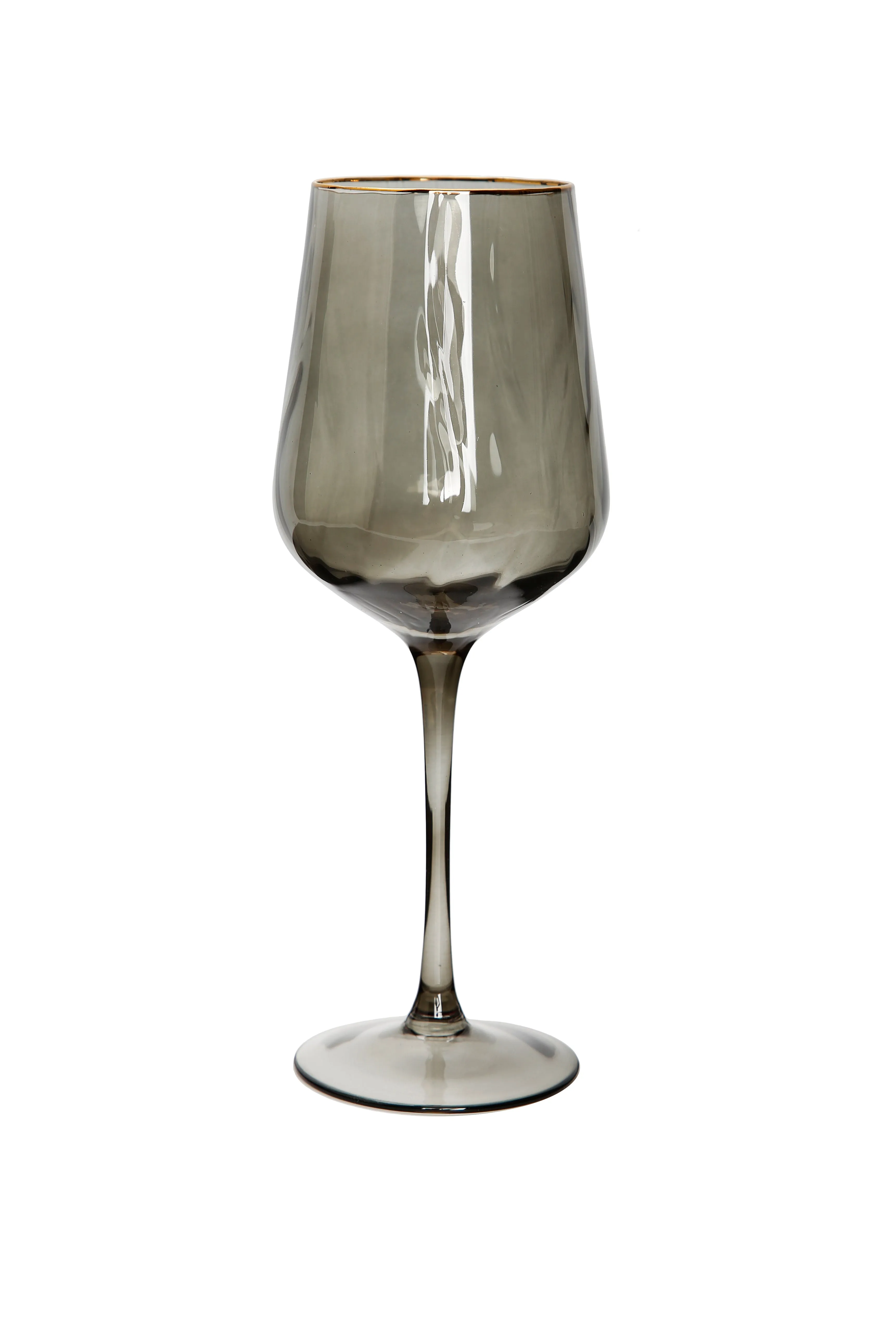 Set of 6 Smoked Wine Glasses