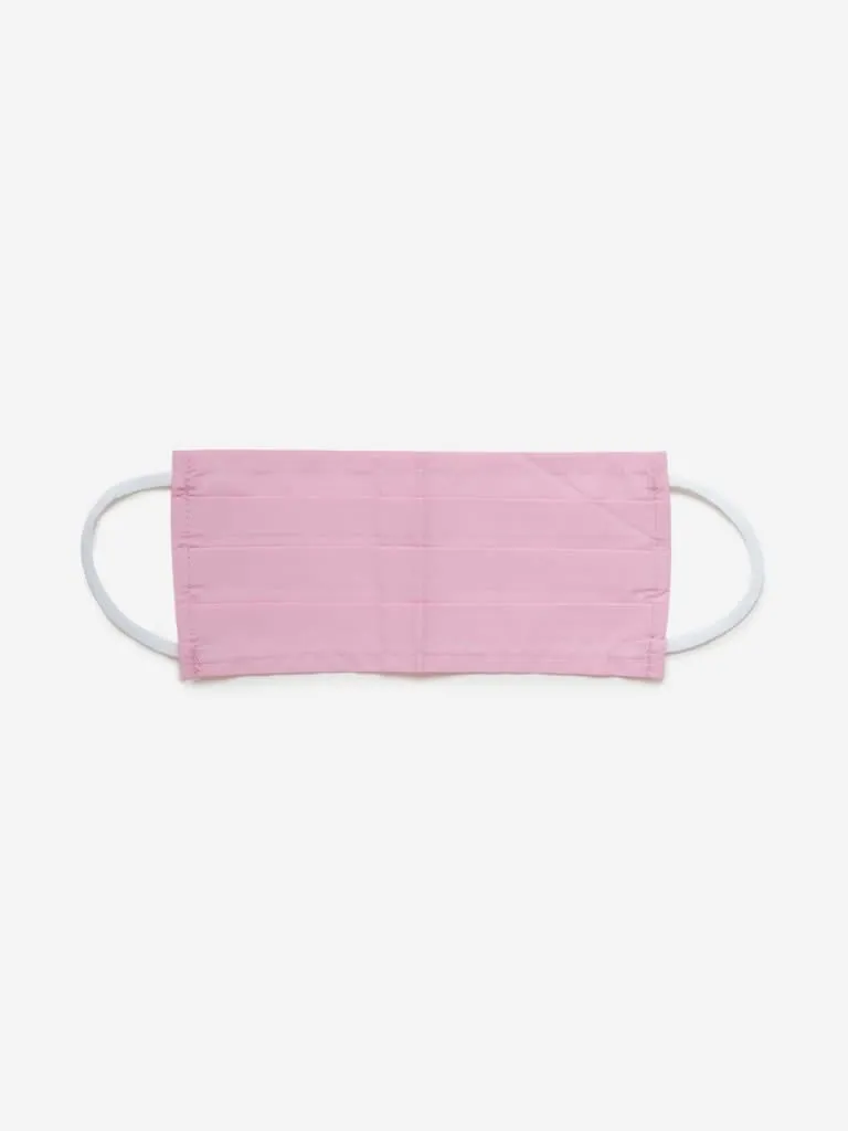 Studiowest Pink Pleated Outdoor Masks Pack of Two