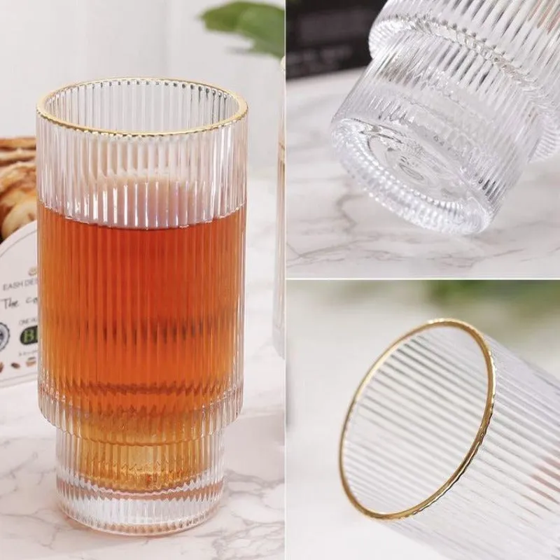 Tall Stripe Stunner Glass - Set Of 6