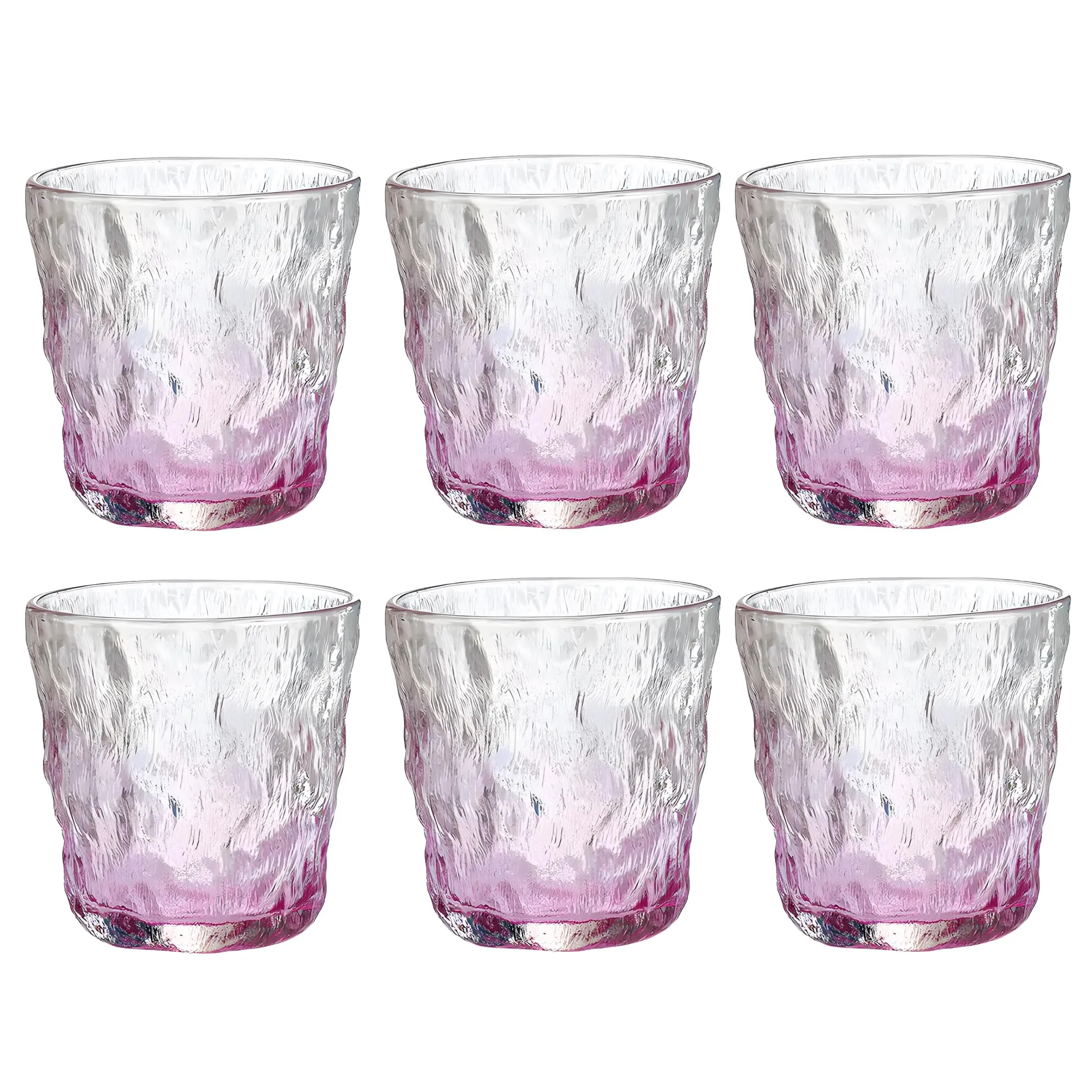 The Better Home Zest Juice Glasses Set of 6 (270ml Each) | Water Glasses | Cold Drink Glass | Lead Free Drinking Glasses | Kitchen Gift Items | Kaanch Ke Glass | Housewarming Gifts (Purple)