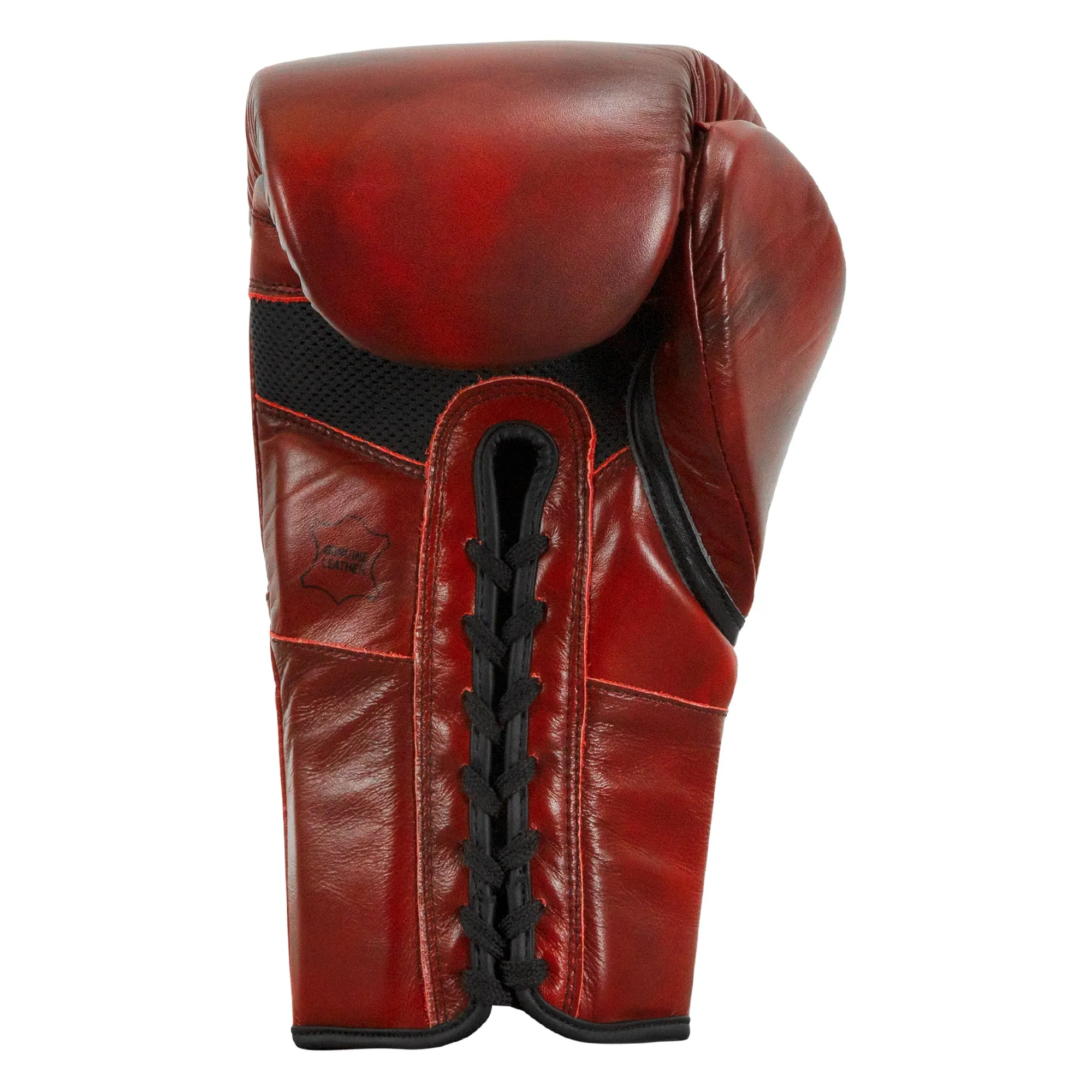 TITLE Boxing Blood Red Leather Sparring Gloves