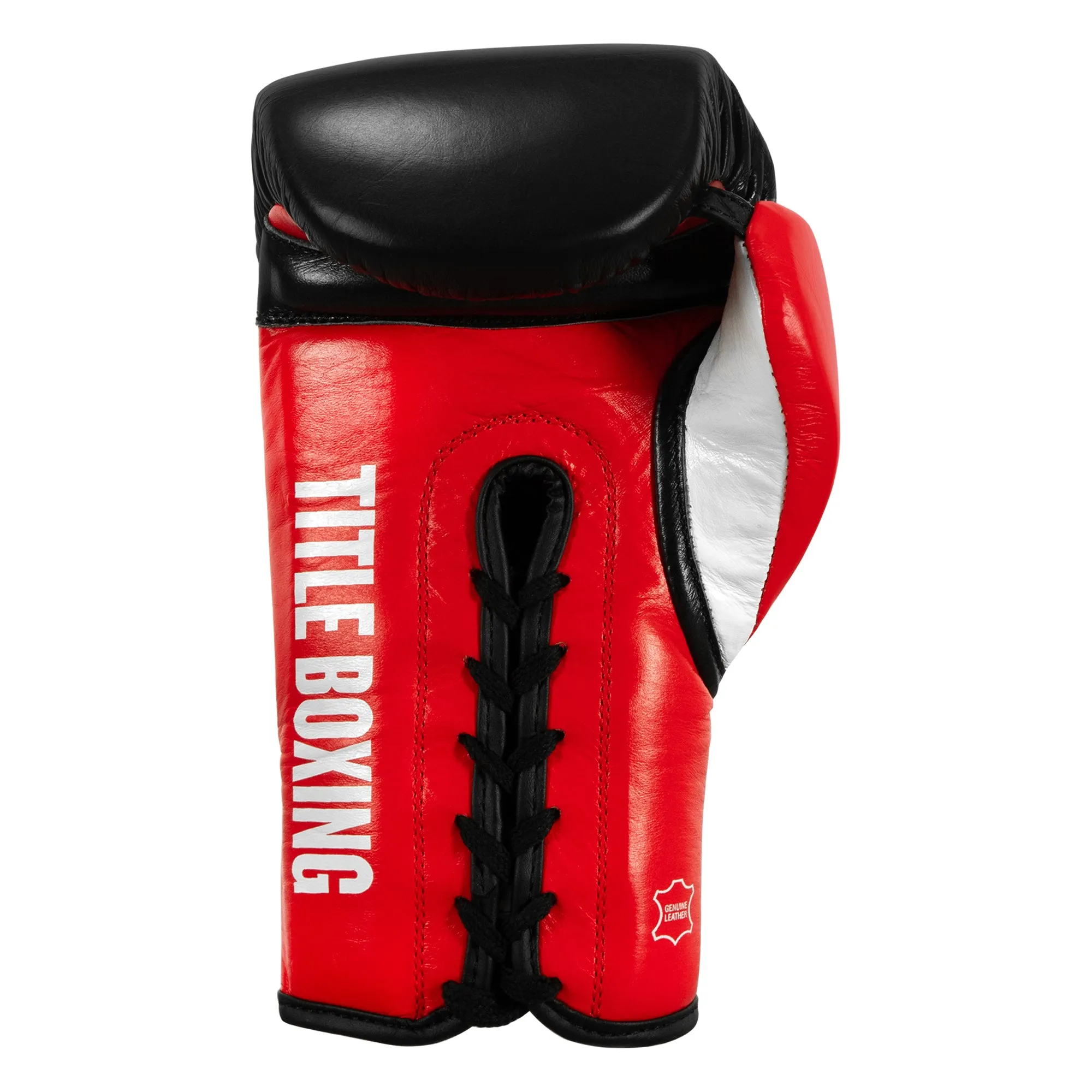 TITLE Boxing Pro Style Youth Lace Training Gloves