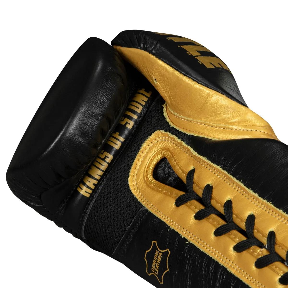 TITLE Boxing Roberto Duran Leather Sparring Gloves