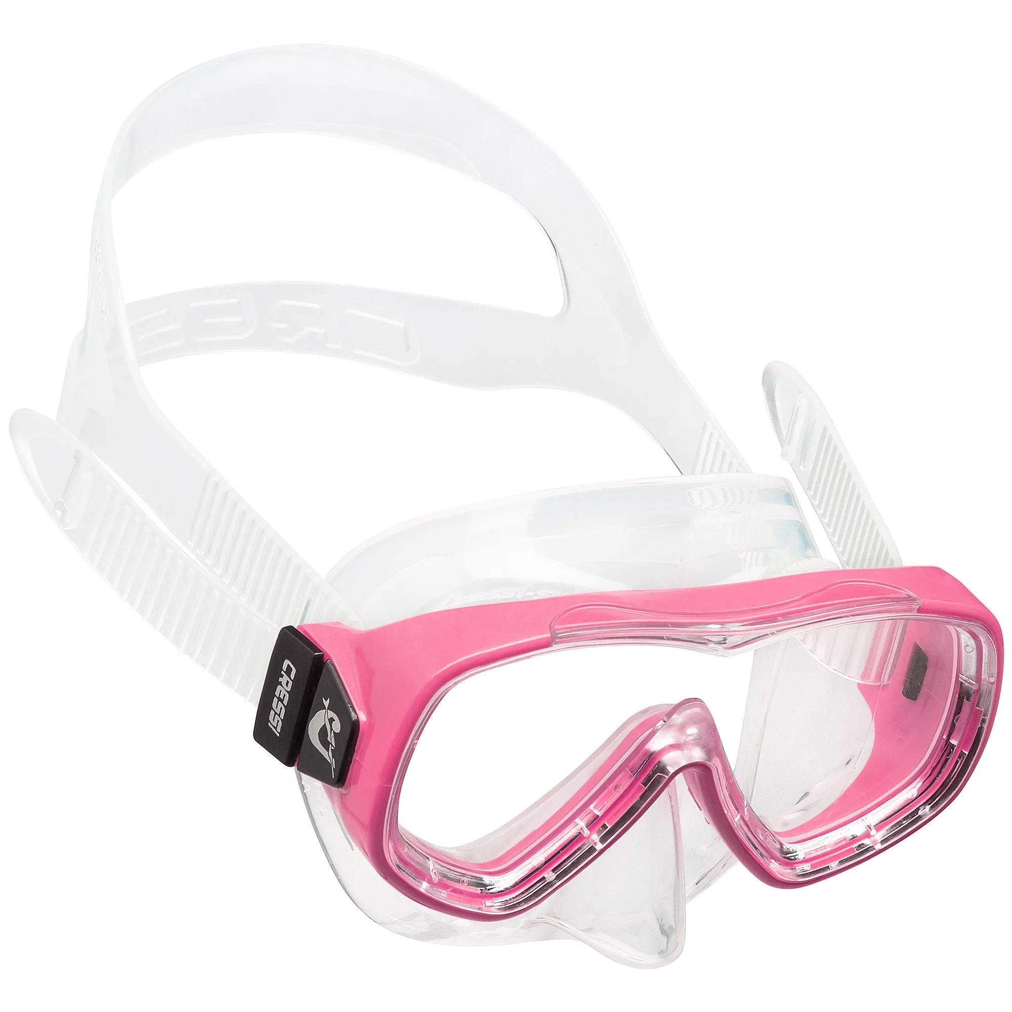 Used Cressi Piumetta Dive Mask - Clear / Pink