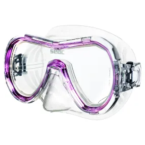 Used Seac Giglio MD Soft Silicon Mask - Clear Silicone Pink