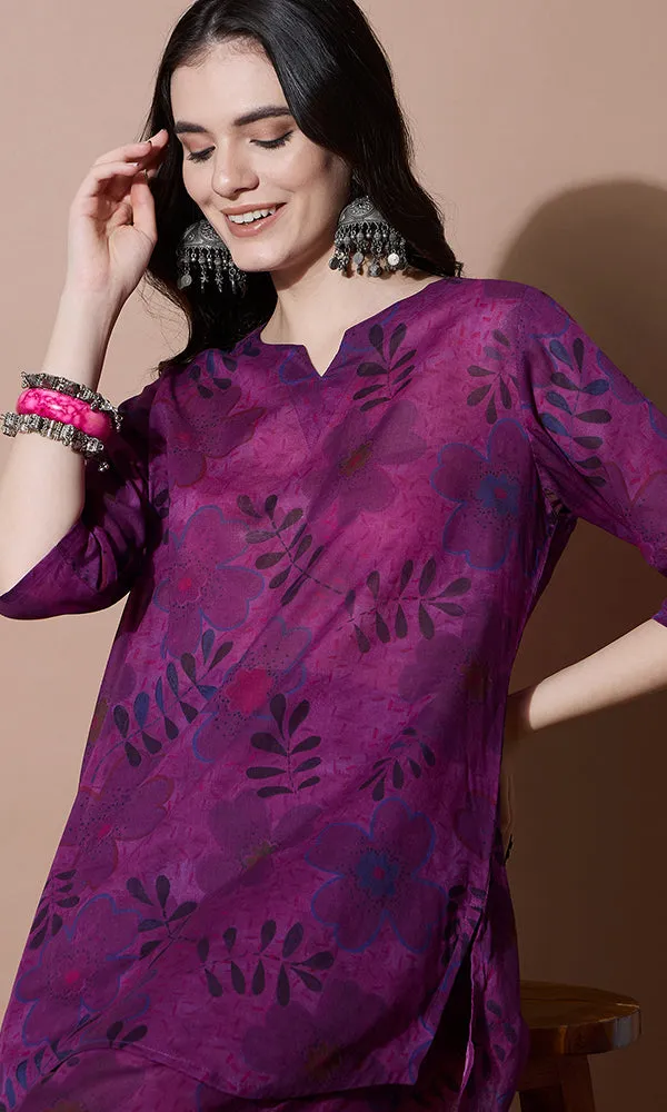 VINEYARD BLOOM COTTON KURTA