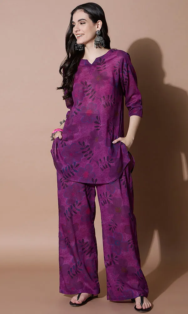 VINEYARD BLOOM COTTON KURTA