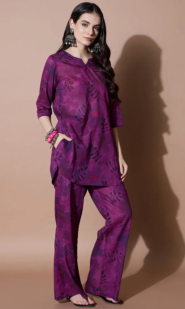 VINEYARD BLOOM COTTON KURTA