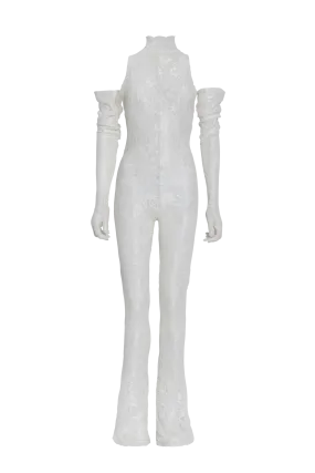 White Summer Lace Catsuit