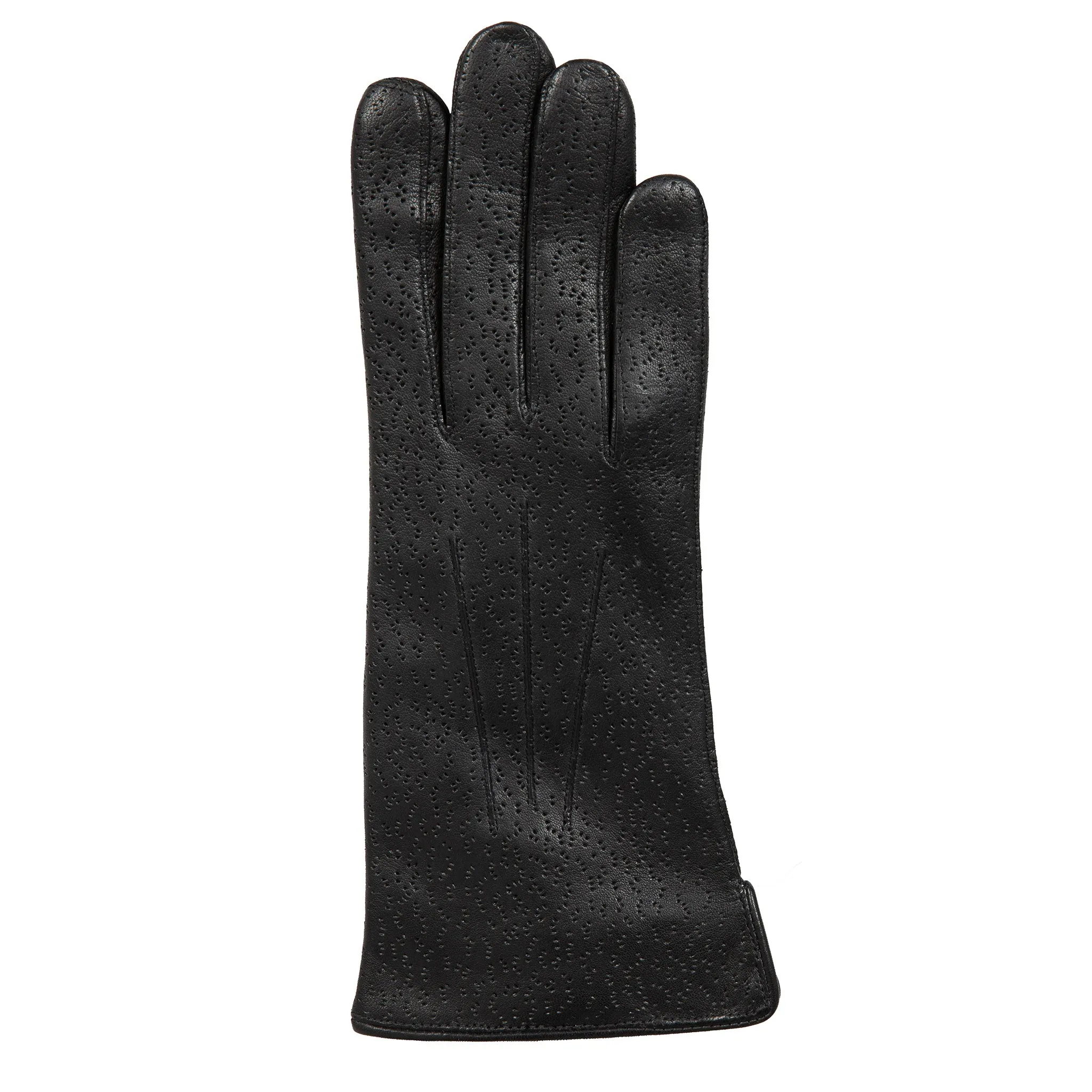 Women's Three-Point Lined Imitation Peccary Leather Gloves