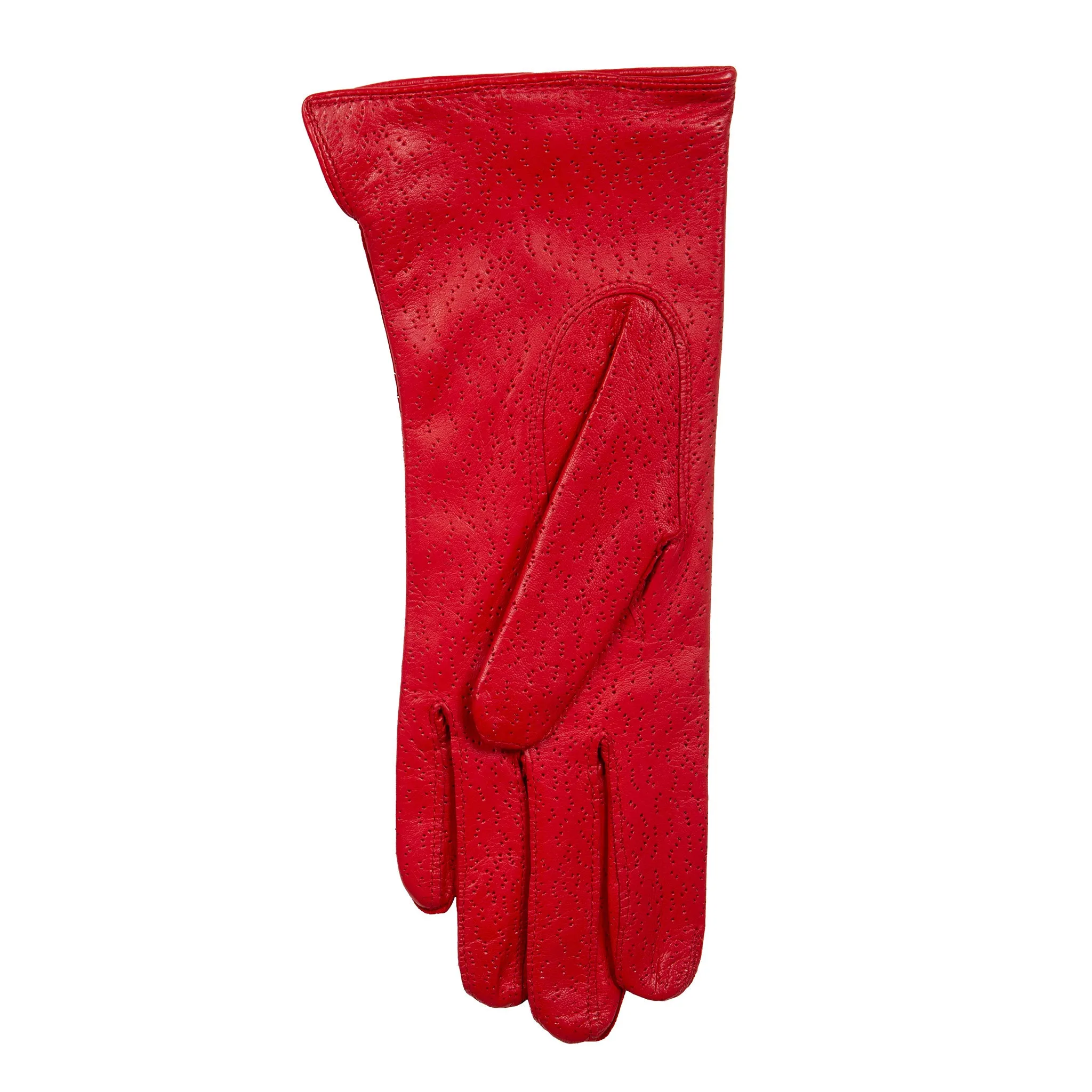 Women's Three-Point Lined Imitation Peccary Leather Gloves