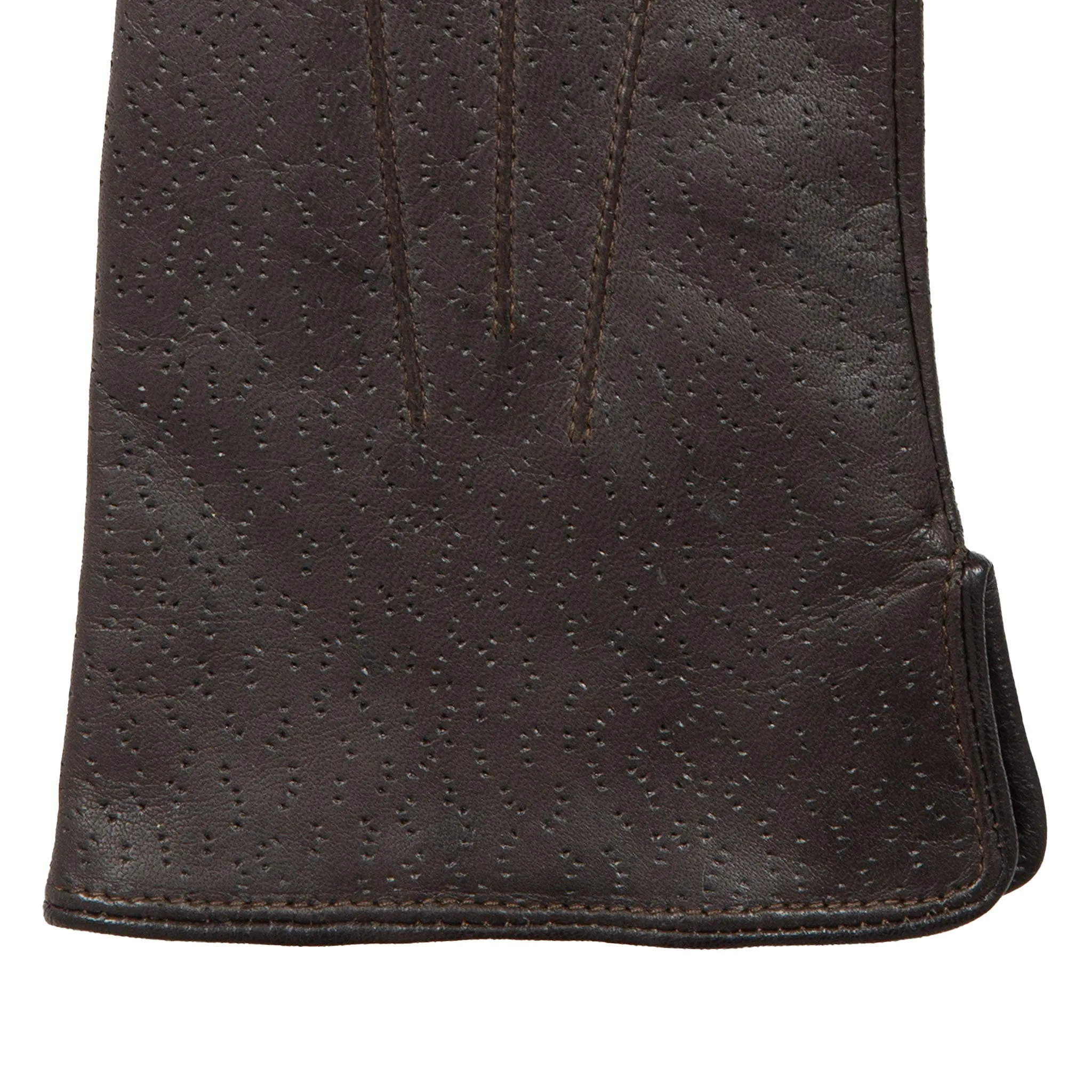 Women's Three-Point Lined Imitation Peccary Leather Gloves