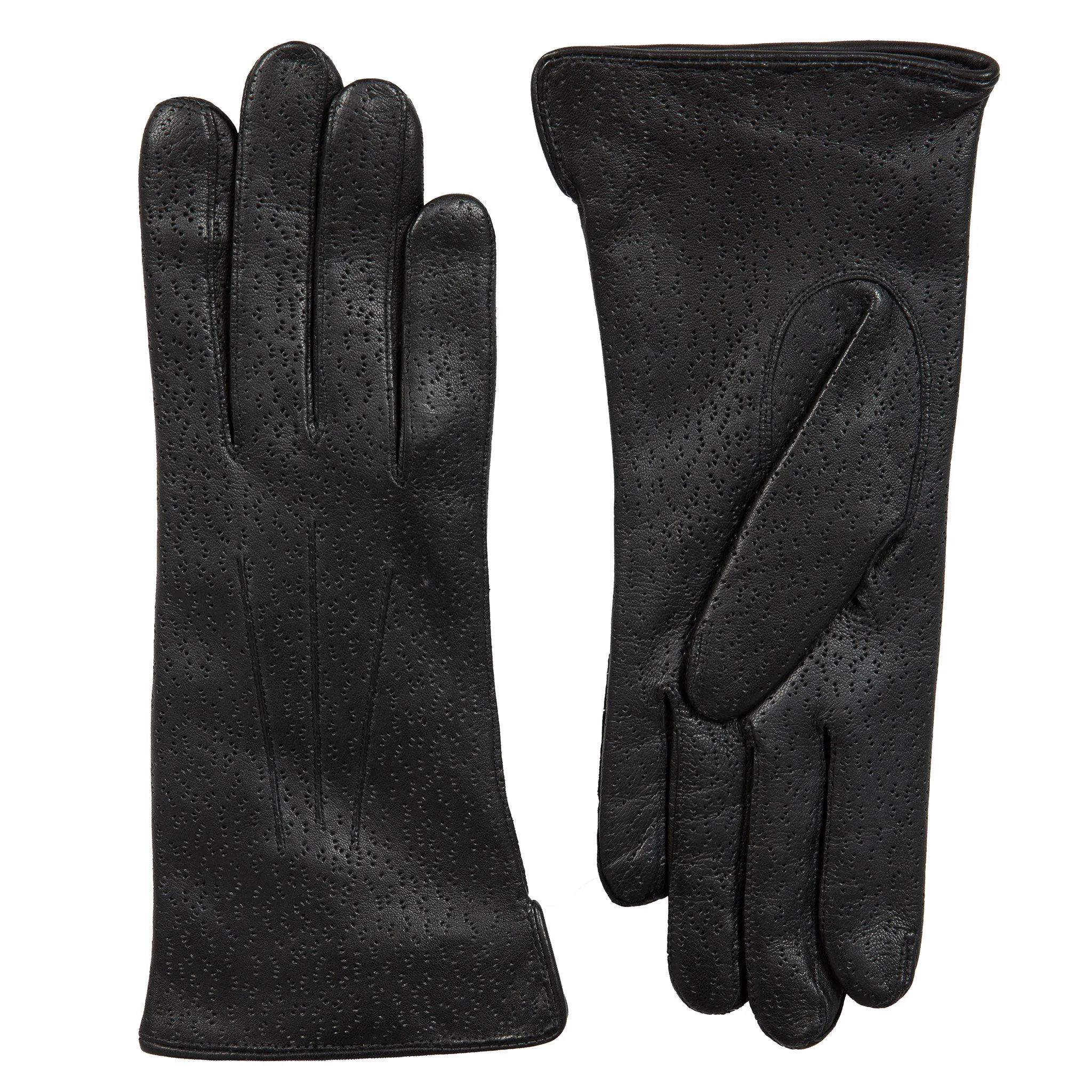 Women's Three-Point Lined Imitation Peccary Leather Gloves